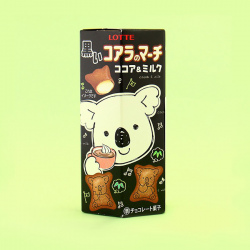 Печенье LOTTE "Мишки Коала" с какао и молочной начинкой