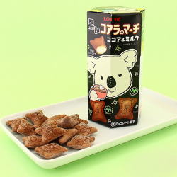 Печенье LOTTE "Мишки Коала" с какао и молочной начинкой