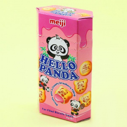 Печенье Meiji Hello Panda с клубничной начинкой